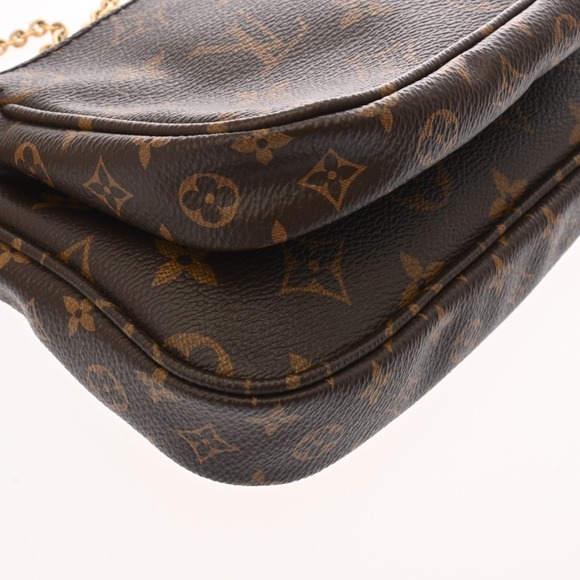 LOUIS VUITTON Multi Pochette Accessoires khaki Green Shoulder Bag - Picture 5 of 9